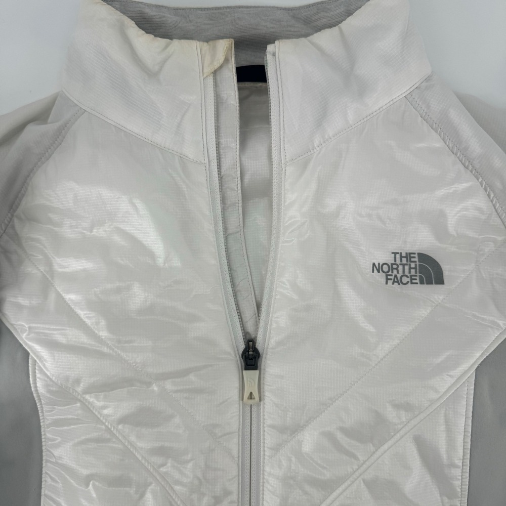 The North Face Flight Series Womens Running Jacket White Gray Full Zip Small - Picture 2 of 4